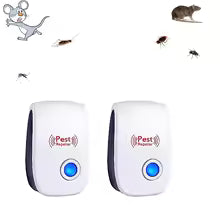 Elektrický ultrazvukový odpuzovač škůdců proti komárům, hlodavcům, hmyzu, švábům - do interiéru
