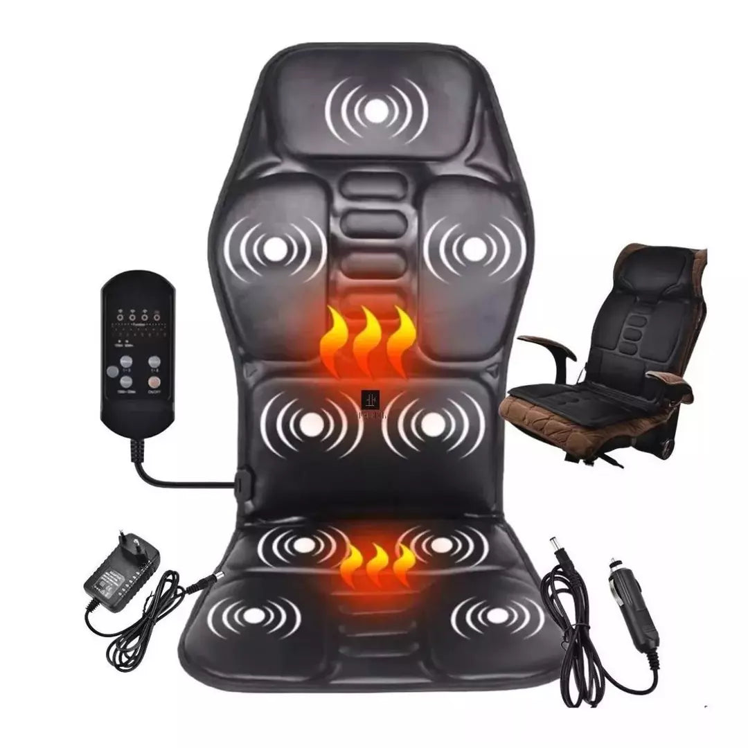 Elektrický masážní polštář na záda s vibracemi pro domácí, automobilové a kancelářské použití, úleva od bolesti v bedrech