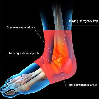 Elastická podpěra kotníku z nylonu, pletený kompresní návlek na kotník s páskem, prodyšná ortéza na kotník
