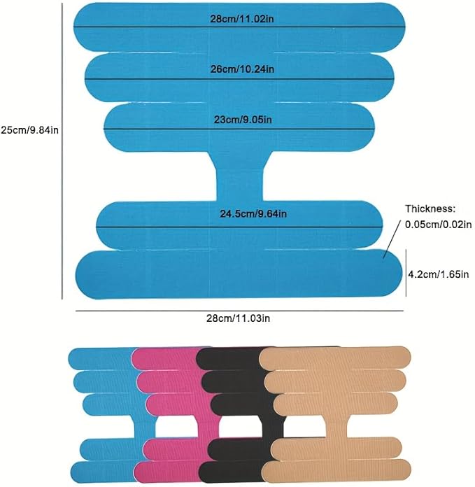 Elastická kineziologická páska na kotník, originální bavlněná prémiová sportovní páska na kotník