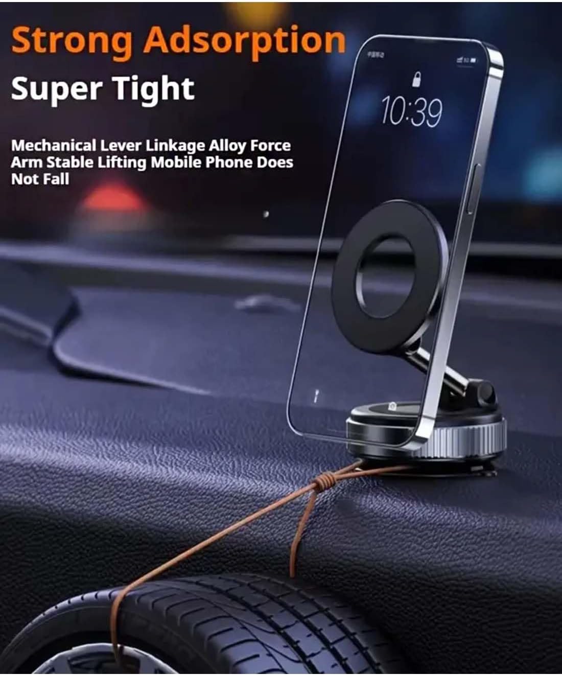 Vacuum Sací Magnetický Držák na Telefon, Držák do Auta se Sacím Přísavkou 360° Otáčení