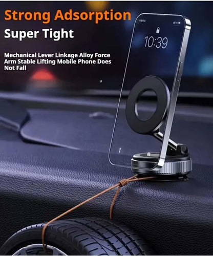 Vacuum Sací Magnetický Držák na Telefon, Držák do Auta se Sacím Přísavkou 360° Otáčení