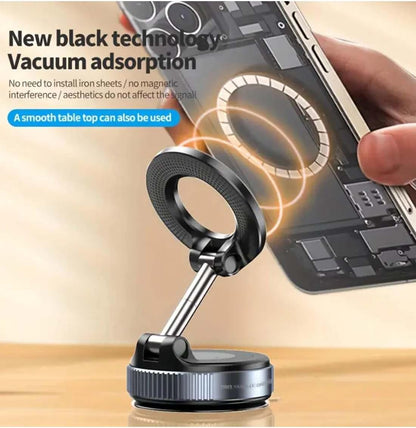 Vacuum Sací Magnetický Držák na Telefon, Držák do Auta se Sacím Přísavkou 360° Otáčení