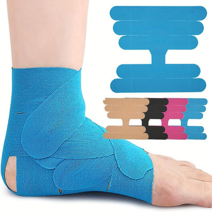 Elastická kineziologická páska na kotník, originální bavlněná prémiová sportovní páska na kotník