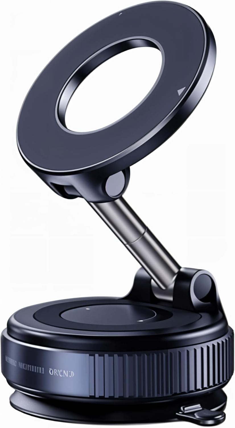 Vacuum Sací Magnetický Držák na Telefon, Držák do Auta se Sacím Přísavkou 360° Otáčení