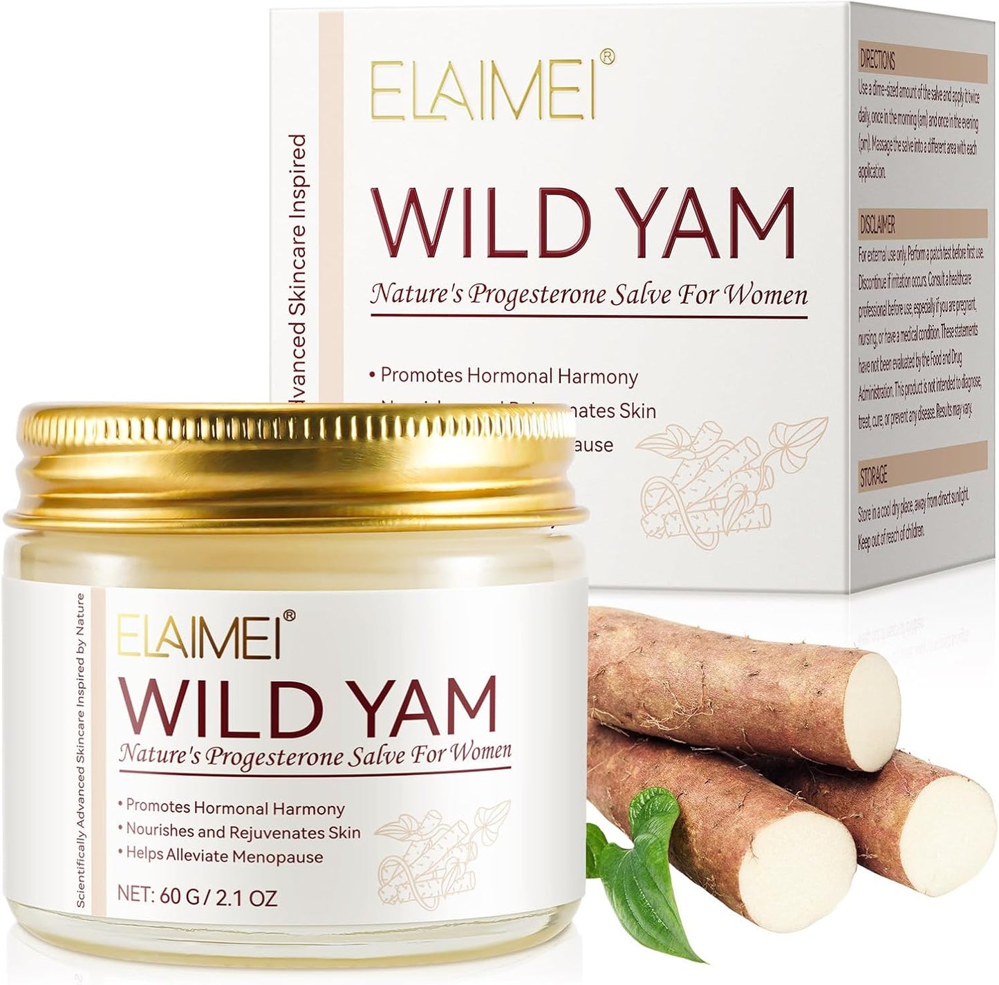 Krém z divoké yamy pro hormonální rovnováhu, krém z kořene divoké yamy jako hydratační přípravek na pokožku, úleva pro suchou pokožku,