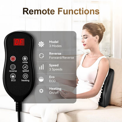 Vyhřívaný shiatsu masážní polštář na záda