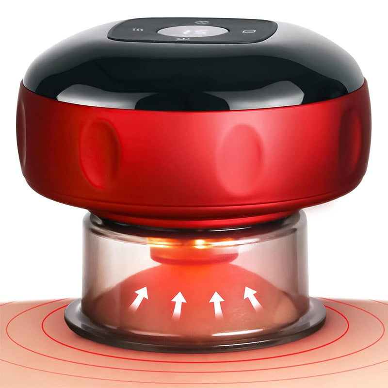 Elektrický baňkovací masážní přístroj s teplem a vibracemi