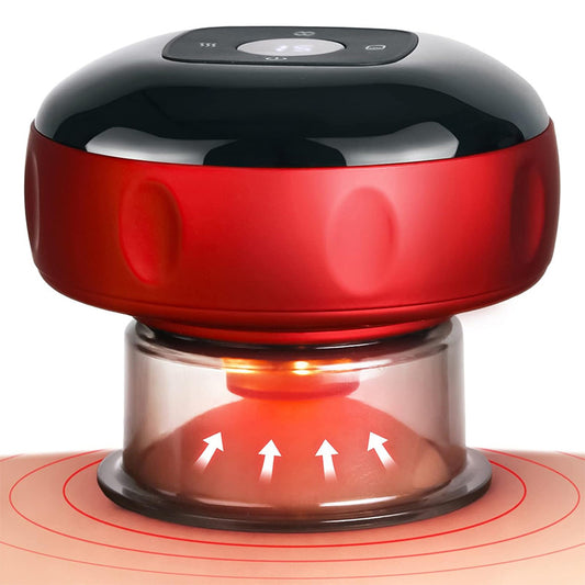 Elektrický baňkovací masážní přístroj s teplem a vibracemi