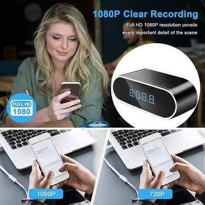 Mini alarmní špionážní kamera WiFi HD 4K