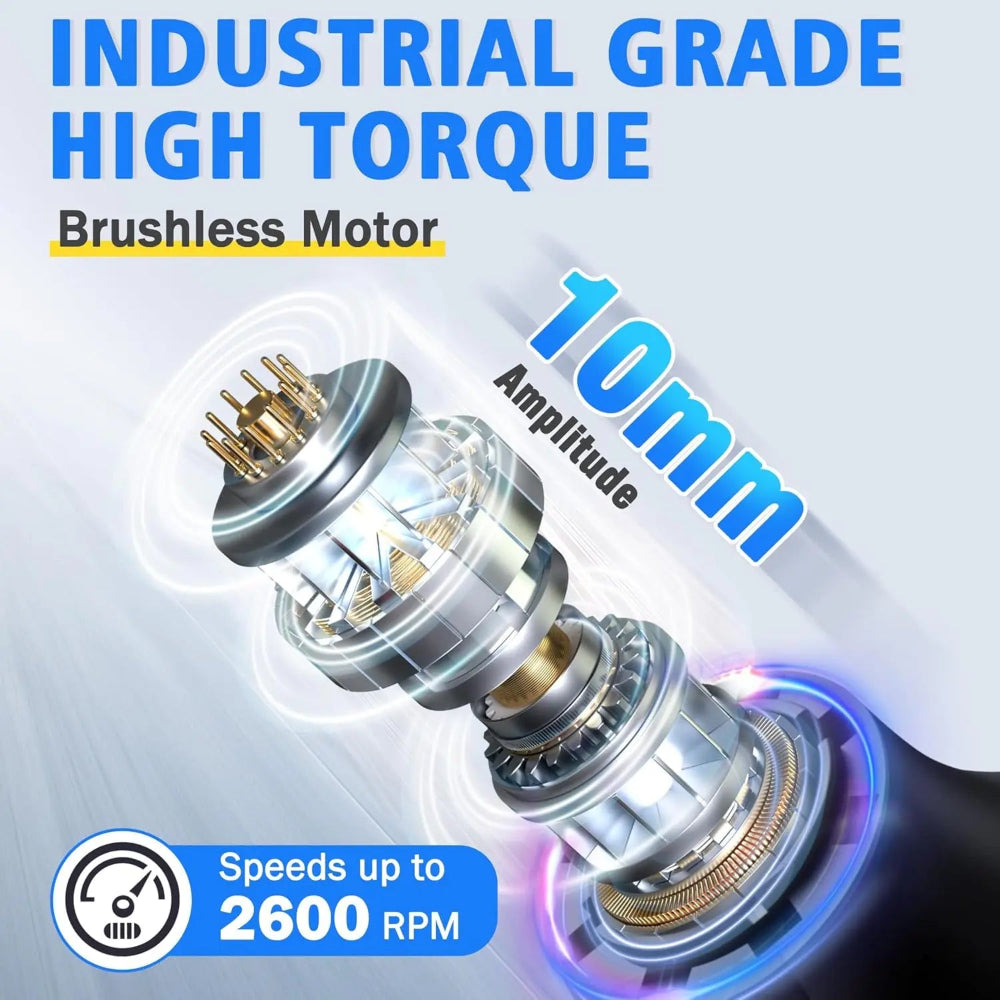 Přenosný masážní přístroj na regeneraci svalů