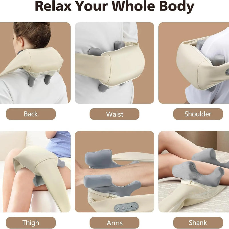 Masážní přístroj Shiatsu na krk a ramena s vyhříváním