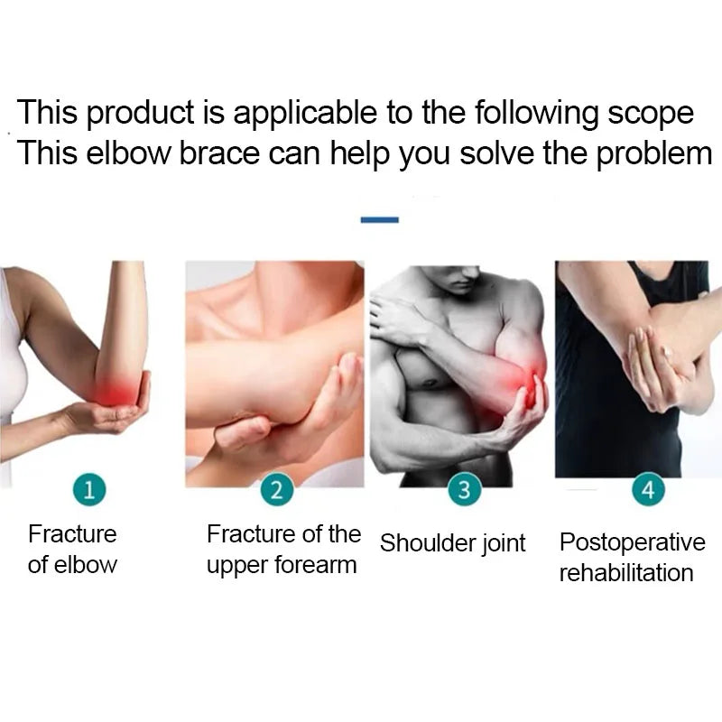 Nastavitelná lékařská ortéza na loket – na korekci zlomeniny paže, rehabilitační ortéza na předloktí