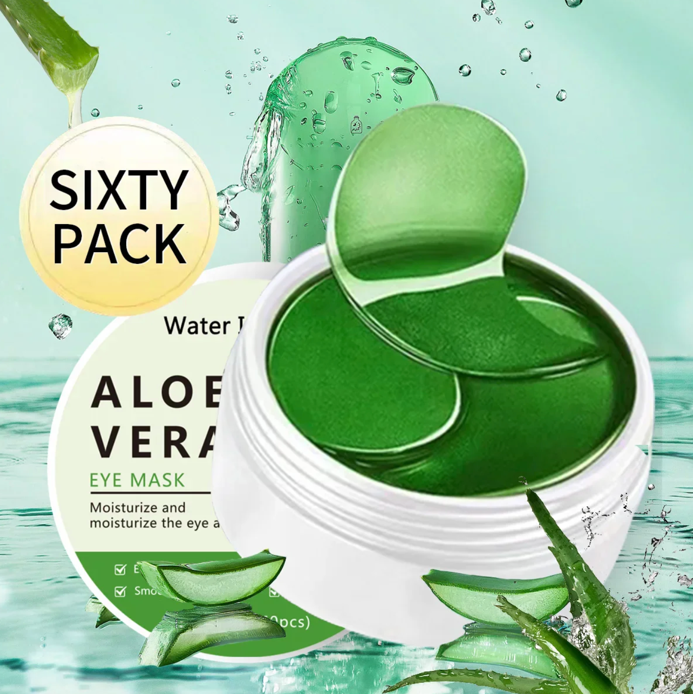 Maska na oči s aloe vera