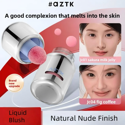 AZTK tekutý tvářenka, rozjasňovač a konturovací tyčinka krémová matná přirozený nádech modelující a zpevňující obličej dlouhotrvající