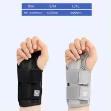 1KS Flexibilní dlahový ortéza na zápěstí a palec pro podporu při tendinitidě a artritidě, prodyšná ochrana palce, vhodná pro pravou i levou ruku