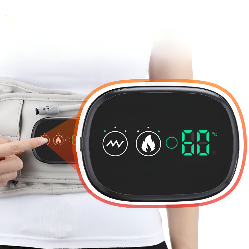 Chytrý vyhřívaný masážní přístroj na bedra a břicho
