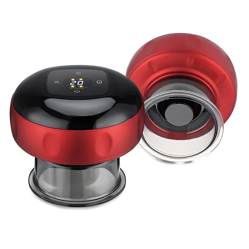 Elektrický baňkovací masážní přístroj s teplem a vibracemi