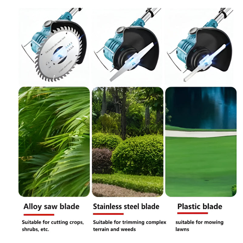 Elektrický akumulátorový vyžínač trávy